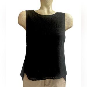 BCBGMaxAzria Black Lace Tank Top